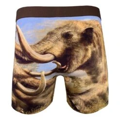 Men's Mammoths Fighting Underwear -Good Luck Sock Store 90470 Wooly Mammoth back