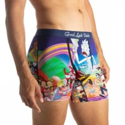 Men’s Rick And Morty, Run Away! Underwear -Good Luck Sock Store 90510 Rick and Morty Run Away fun
