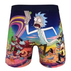 Men’s Rick And Morty, Run Away! Underwear -Good Luck Sock Store 90510 Rick and Morty Run Away v2