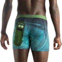 Men’s Rick And Morty, Pickle Rick Sewer Escape Underwear -Good Luck Sock Store 90520 Pickle Rick Sewer Escape Back