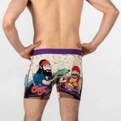Men's Cheech & Chong, Pass The Blunt Underwear 7 Men's Cheech & Chong, Pass The Blunt Underwear -Good Luck Sock Store 90680 CheechChongPassTheJoint Back