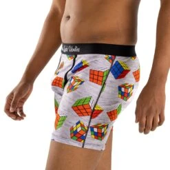 Men's Puzzle Cube Underwear 9 Men's Puzzle Cube Underwear -Good Luck Sock Store 9088 PuzzleCube side