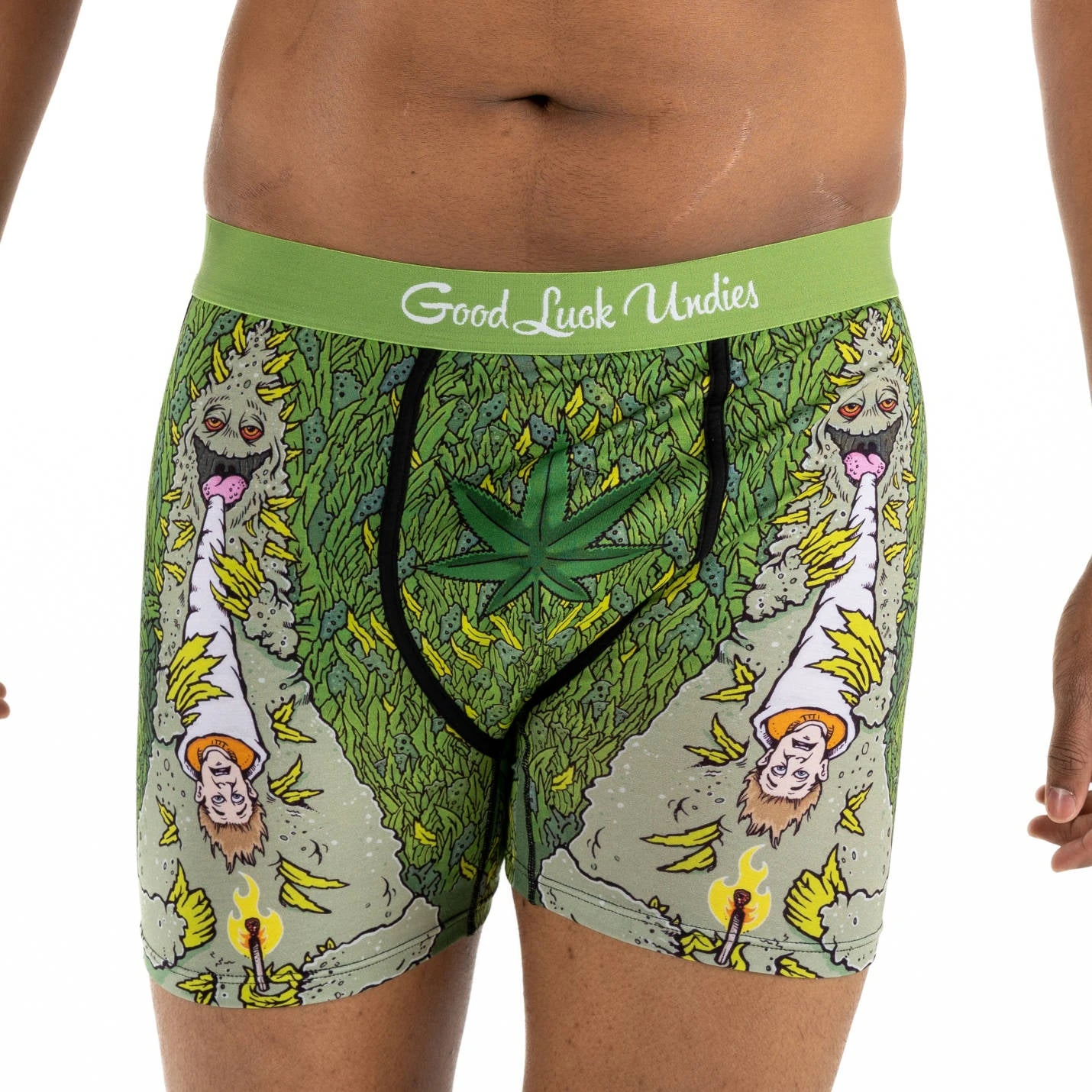 Men's Weed Smoking Human Underwear 2 Men's Weed Smoking Human Underwear - Image 2