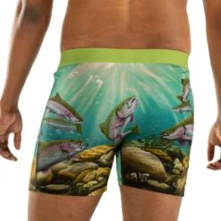 Men's Brown Trout Underwear 7 Men's Brown Trout Underwear -Good Luck Sock Store 90960 BrownTrout back