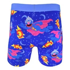 Men's Sesame Street, Super Grover Underwear 7 Men's Sesame Street, Super Grover Underwear -Good Luck Sock Store 90970 SuperGrover 2
