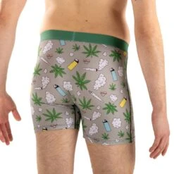 Men's Stoned Marijuana Underwear -Good Luck Sock Store 9098 StonedMarijuana back