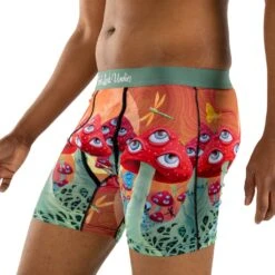 Men's Magic Mushrooms Underwear 9 Men's Magic Mushrooms Underwear -Good Luck Sock Store 91100 MagicMushrooms side