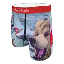 Men's Bear Catching Salmon Underwear