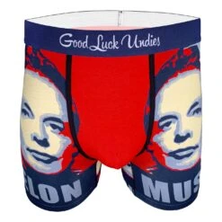 Men's Elon Musk Underwear -Good Luck Sock Store 91150 ElonMusk 1