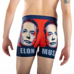 Men's Elon Musk Underwear -Good Luck Sock Store 91150 ElonMusk back
