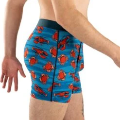 Men's Crabs & Lobsters Underwear 9 Men's Crabs & Lobsters Underwear -Good Luck Sock Store 9116 CrabsLobsters side