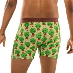 Men's Bob Ross, Happy Trees Underwear -Good Luck Sock Store 91200 BobRossHappyTrees back