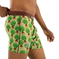 Men's Bob Ross, Happy Trees Underwear -Good Luck Sock Store 91200 BobRossHappyTrees side