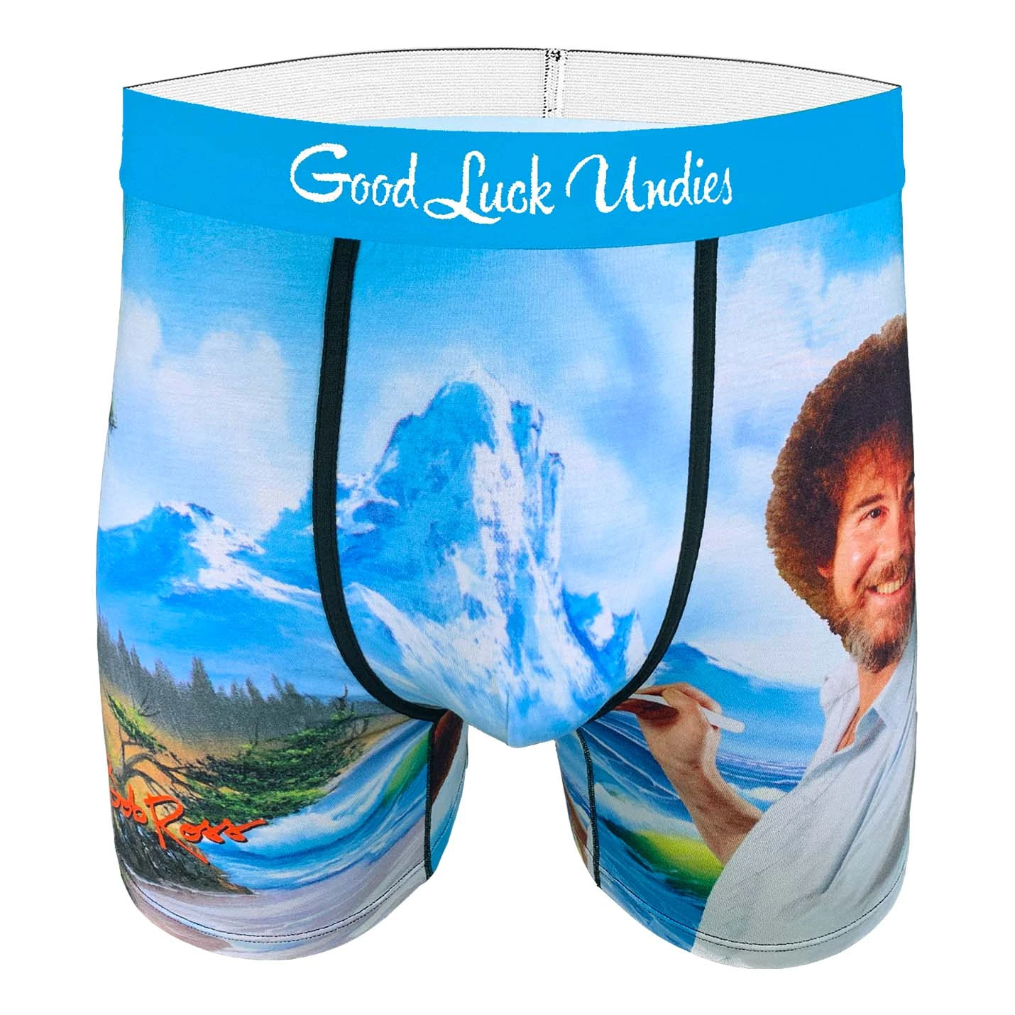 Men's Bob Ross, Happy Mountain Underwear 3 Men's Bob Ross, Happy Mountain Underwear - Image 3