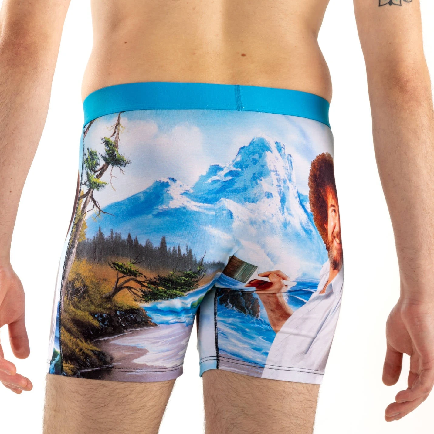 Men's Bob Ross, Happy Mountain Underwear 6 Men's Bob Ross, Happy Mountain Underwear - Image 6