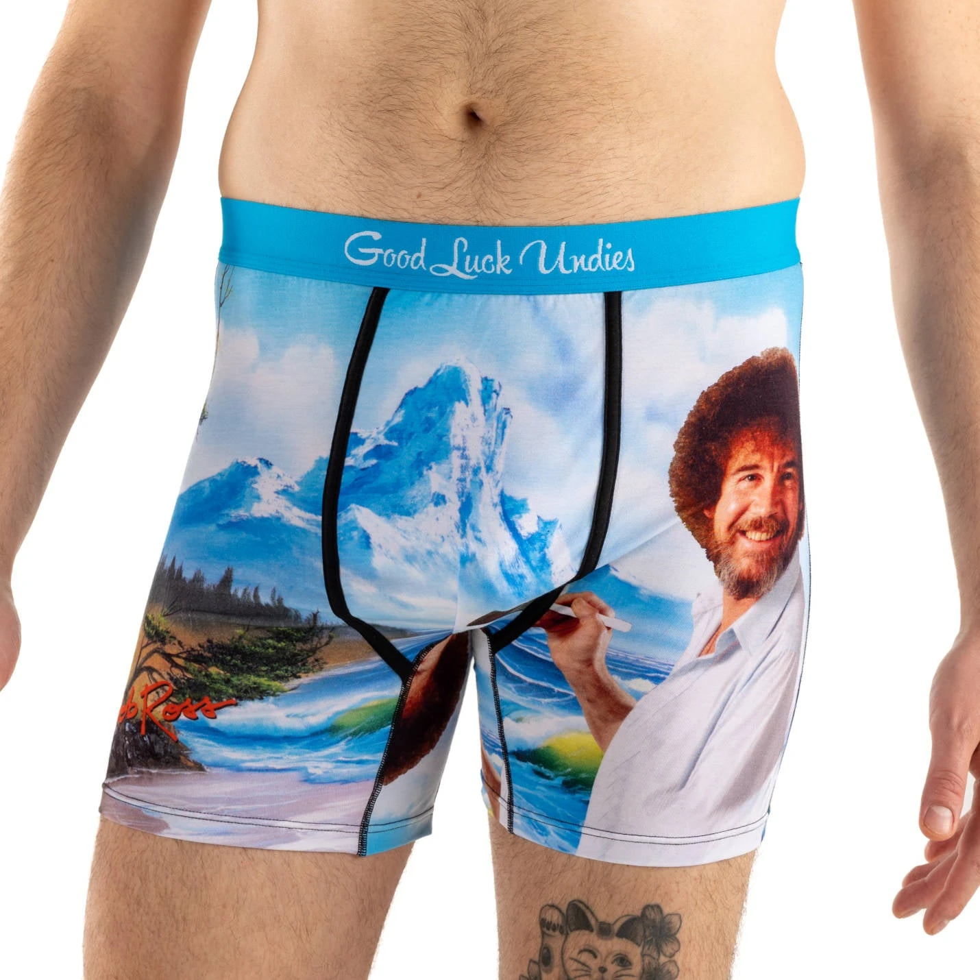 Men's Bob Ross, Happy Mountain Underwear 2 Men's Bob Ross, Happy Mountain Underwear - Image 2